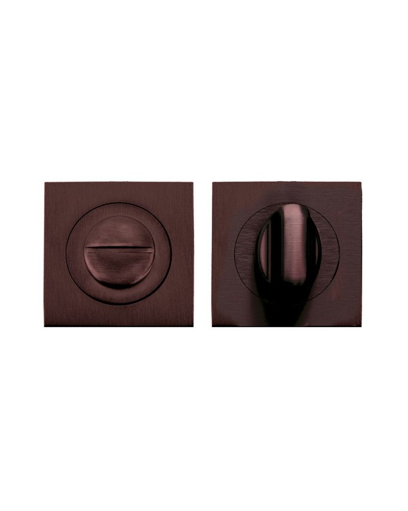 Zoo Hardware Stanza Square Bathroom Turn & Release, Etna Bronze - ZPZSQ004-ETB - Image 1