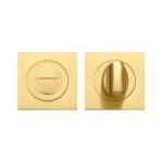 Zoo Hardware Stanza Square Bathroom Turn & Release, Favo Satin Brass - ZPZSQ004-FSB