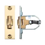 Zoo Hardware Adjustable Roller Latch (76mm), Polished Brass - ZRL76PB