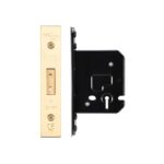 Zoo Hardware 3 Lever Dead Lock (67.5mm OR 79.5mm), PVD Stainless Brass - ZUKD364PVD