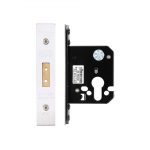 Zoo Hardware Euro Dead Lock (67.5mm OR 79.5mm), Satin Stainless Steel - ZUKD64EPSS