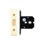 Zoo Hardware Flat Dead Bolt (67.5mm, 79.5mm OR 105.5mm), PVD Stainless Brass - ZUKFD64PVD