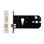 Zoo Hardware Euro Horizontal Lock (152mm), Satin Stainless Steel - ZUKH152EPSS