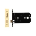Zoo Hardware Horizontal Bathroom Lock (127mm OR 152mm), PVD Stainless Brass - ZUKHB127PVD