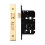 Zoo Hardware 3 Lever Sash Lock (67.5mm OR 79.5mm), PVD Stainless Brass - ZUKS364PVD