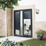 AluVu External French Door Pre-finished Anthracite Grey Pre-finished Anthracite Grey External Door