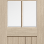 Mexicano Arched Glazed Pre-finished Blonde Oak Internal Door