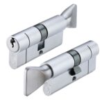 Zoo Hardware Vier Precision Euro Profile Offset Cylinder & Turn (Various Sizes), Satin Chrome - V5EP3040CTSCE