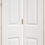 White Moulded Textured 6P Bi-Fold Internal Door