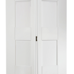 White Shaker Glazed 4L Bi-Fold Internal Door