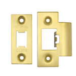 Zoo Hardware Face Plate And Strike Plate Accessory Pack, PVD Satin Brass - ZLAP01-PVDSB