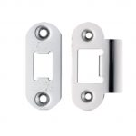 Zoo Hardware Radius Edge Face Plate And Strike Plate Accessory Pack, Polished Stainless Steel - ZLAP01RPSS