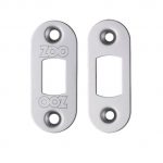 Zoo Hardware Radius Face Plate And Strike Plate Accessory Pack, Polished Stainless Steel - ZLAP02RPSS