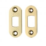 Zoo Hardware Radius Face Plate And Strike Plate Accessory Pack, PVD Stainless Brass - ZLAP02RPVD