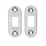 Zoo Hardware Radius Face Plate And Strike Plate Accessory Pack, Satin Stainless Steel - ZLAP02RSS