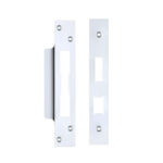 Zoo Hardware Face Plate And Strike Plate Accessory Pack, Polished Chrome - ZLAP10BCP