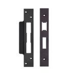 Zoo Hardware Face Plate And Strike Plate Accessory Pack, Powder Coated Black - ZLAP10BPCB