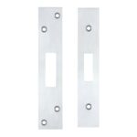 Zoo Hardware Face Plate And Strike Plate Accessory Pack, Satin Chrome - ZLAP11BSC