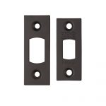 Zoo Hardware Face Plate And Strike Plate Accessory Pack, Powder Coated Black - ZLAP02PCB