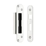 Zoo Hardware Radius Face Plate And Strike Plate Accessory Pack For Sash Lock, Stainless Steel OR PVD Brass - ZLAP10R
