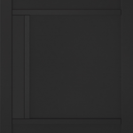 Tribeca 3P Pre-finished Black Internal Door