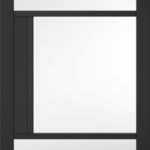 Tribeca 3L Clear Pre-finished Black Internal Door