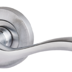 Ironmongery Ariel Satin Chrome Tone Privacy Handle Hardware Pack