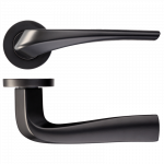 Ironmongery Draco Matt Black Privacy Handle Hardware Pack