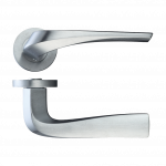 Ironmongery Draco Satin Chrome Tone Handle Hardware Pack