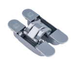 Ironmongery Eclipse Matt Chrome Tone Concealed Hinge (Pack of 2)