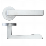 Ironmongery Fornax Satin Chrome Tone Privacy Handle Hardware Pack