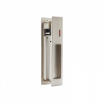 Ironmongery Gemini Satin Chrome Tone Pocket Door Privacy Sliding Lock