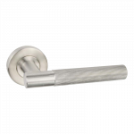 Ironmongery Geneva Satin Stainless Steel Tone Handle Hardware Privacy Pack