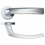 Ironmongery Hercules Satin Chrome Tone Handle Hardware Pack