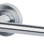 Ironmongery Hyperion Privacy Satin Chrome Tone Handle Pack
