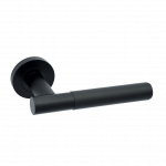 Ironmongery Lugano Matt Black Privacy Handle Pack