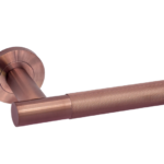 Ironmongery Lugano Satin Copper Tone Privacy Handle Pack