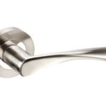 Ironmongery Lupus Satin Chrome Tone Handle Hardware Pack