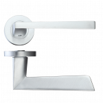 Ironmongery Lyra Satin Chrome Tone Handle Hardware Pack