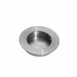 Ironmongery Virgo Satin Chrome Tone Pocket Door Handle