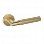 Ironmongery Zurich Satin Gold Tone Handle Hardware Privacy Pack