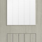 Light Grey Laminate Cottage Glazed Internal Door