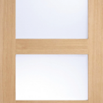 Shaker 4L Frosted Pre-finished Oak Internal Door