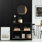 Black Metallic Wall Panelling