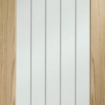 Suffolk Essential Pattern 10 Pre-Finished Internal Oak Door with Clear Etched Glass