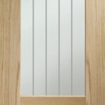 Suffolk Essential 2XG Pre-Finished Internal Oak Door with Clear Etched Glass