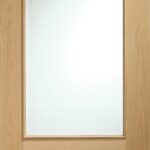 Internal Oak Andria with Clear Bevelled Glass and Raised Mouldings