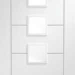 Palermo Internal White Primed Door with Obscure Glass