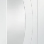 Internal White Primed Salerno with Clear Glass Door