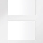 Shaker 4 Light Internal White Primed Door with Clear Glass